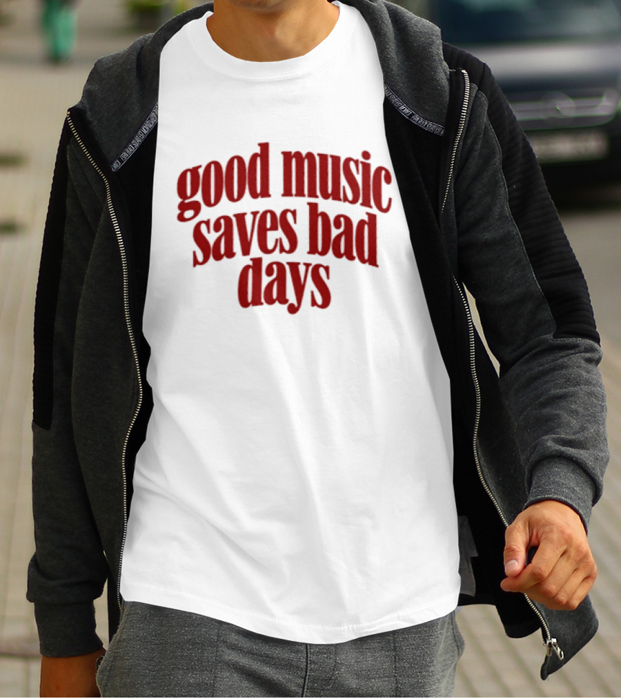 Good Music Saves Bad Days Mental Health Awareness T-Shirt