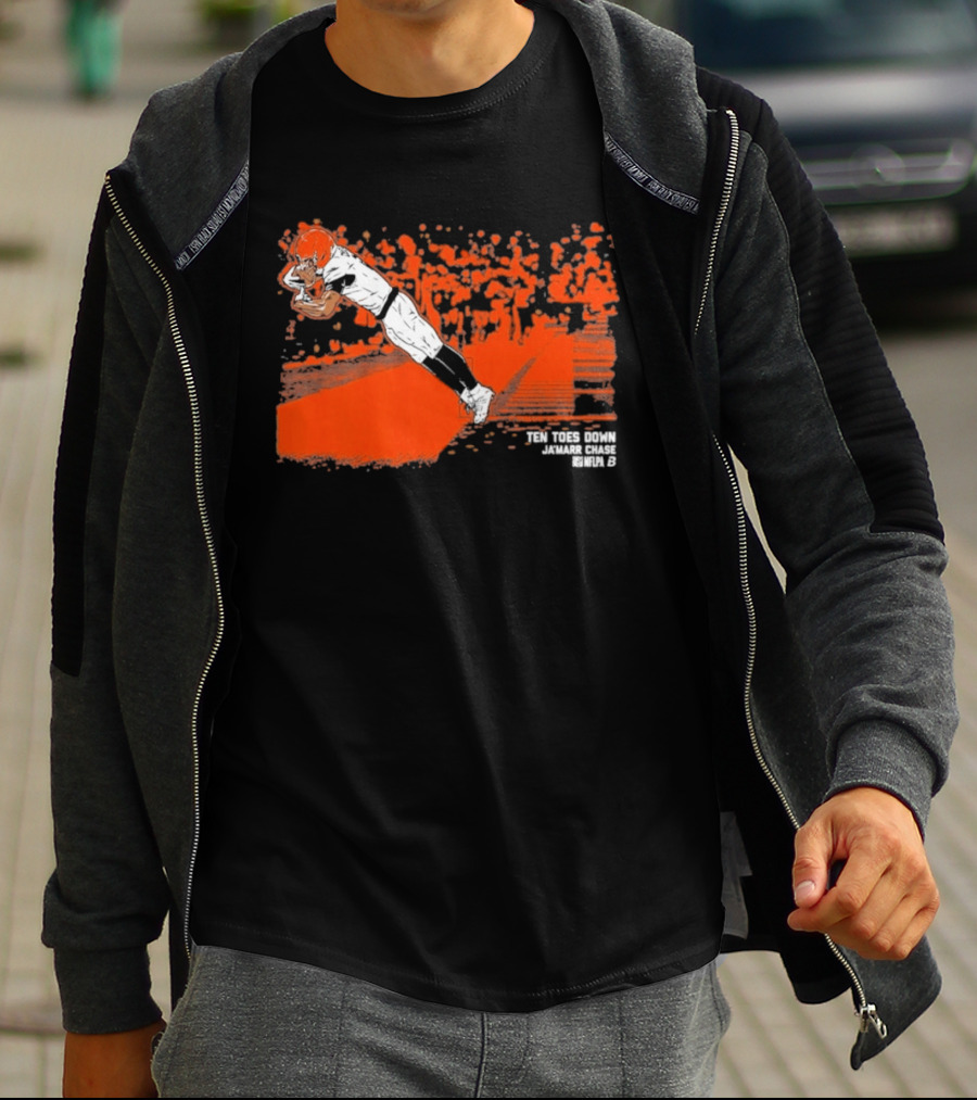 Ja'Marr Chase Ten Toes Down Touchdown Catch T-Shirt