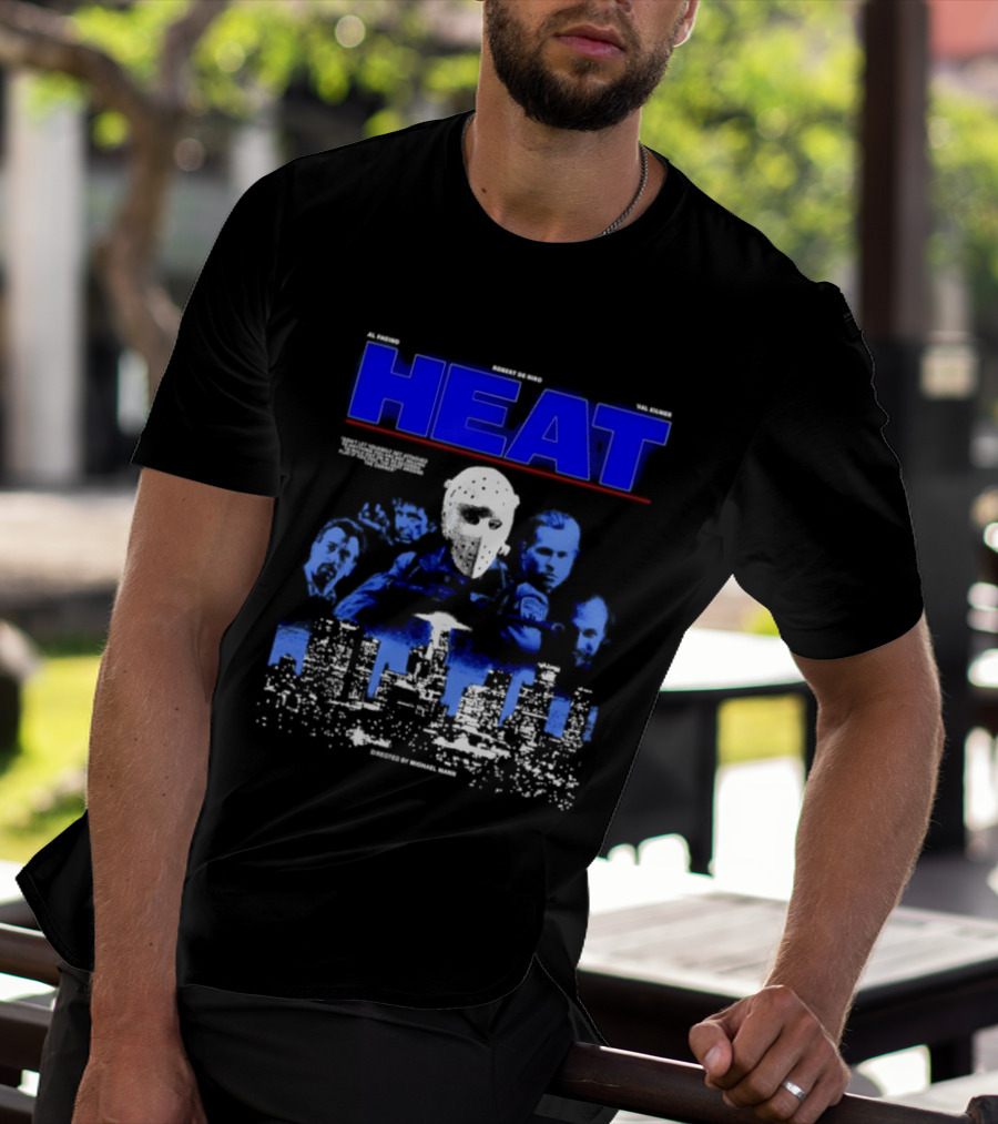 Al Pacino Robert De Niro Val Kilmer Heat Michael Mann Movie Halloween T-Shirt