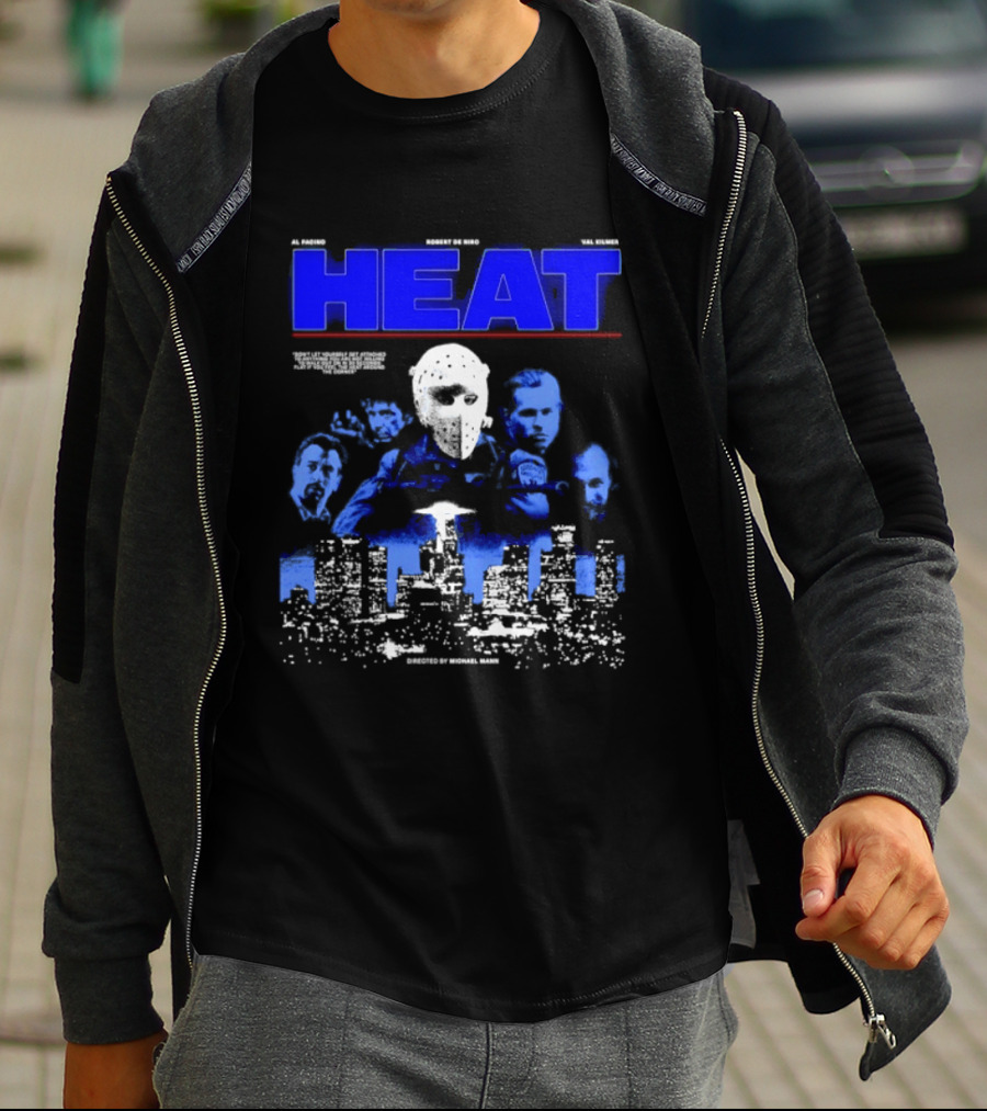 Al Pacino Robert De Niro Val Kilmer Heat Michael Mann Movie Halloween T-Shirt