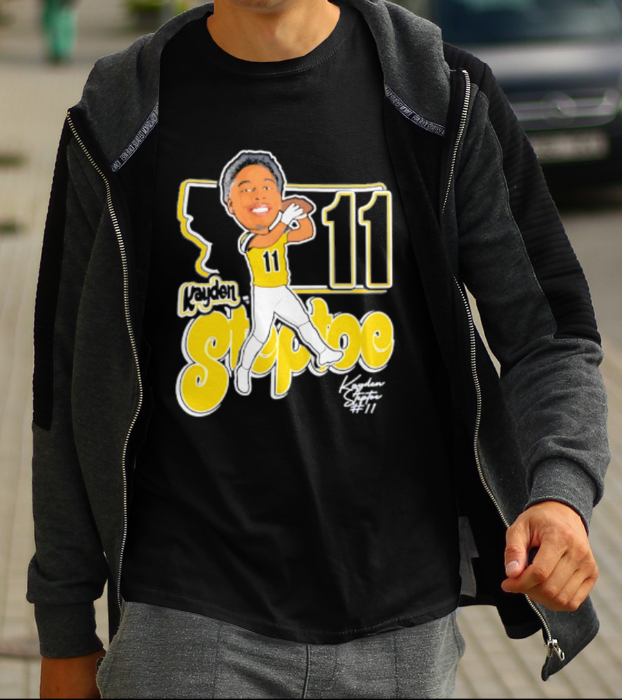 Montana State Bobcats Kayden Steptoe 11 Caricature 2026 T-Shirt