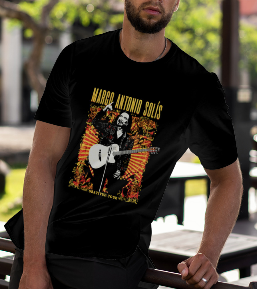 Marco Antonio Solis Gratitud Tour Latin Music Guitar T-Shirt