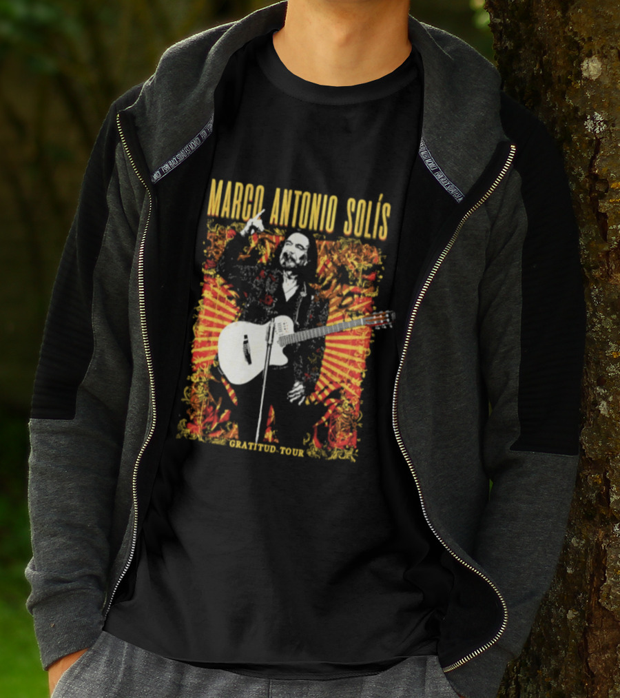 Marco Antonio Solis Gratitud Tour Latin Music Guitar T-Shirt