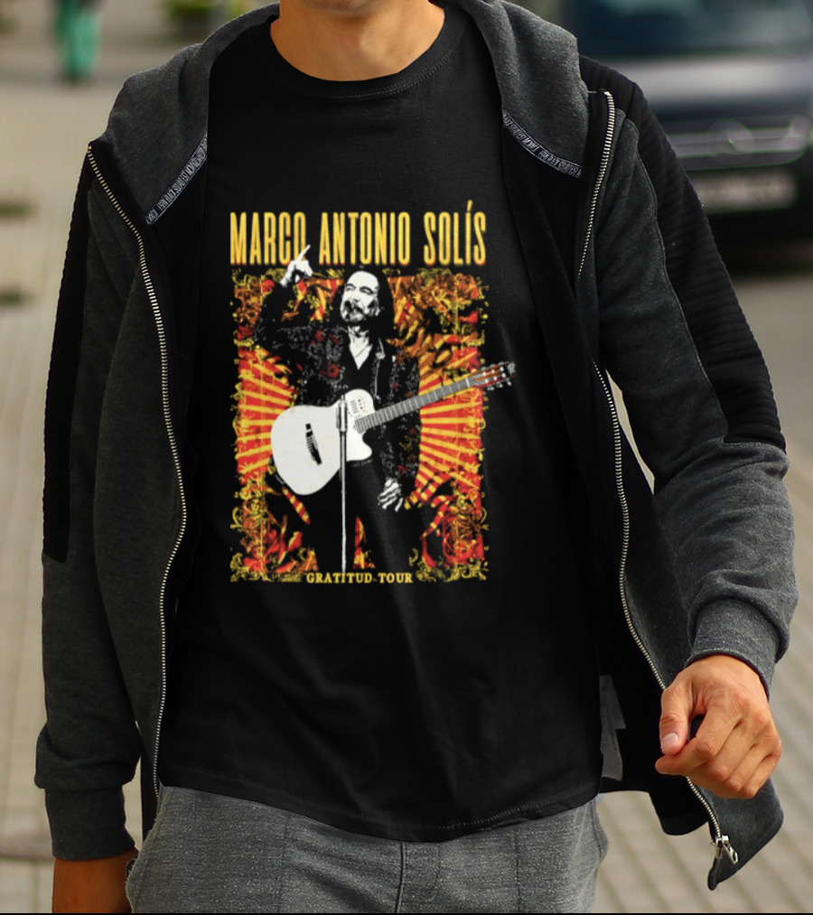 Marco Antonio Solis Gratitud Tour Latin Music Guitar T-Shirt