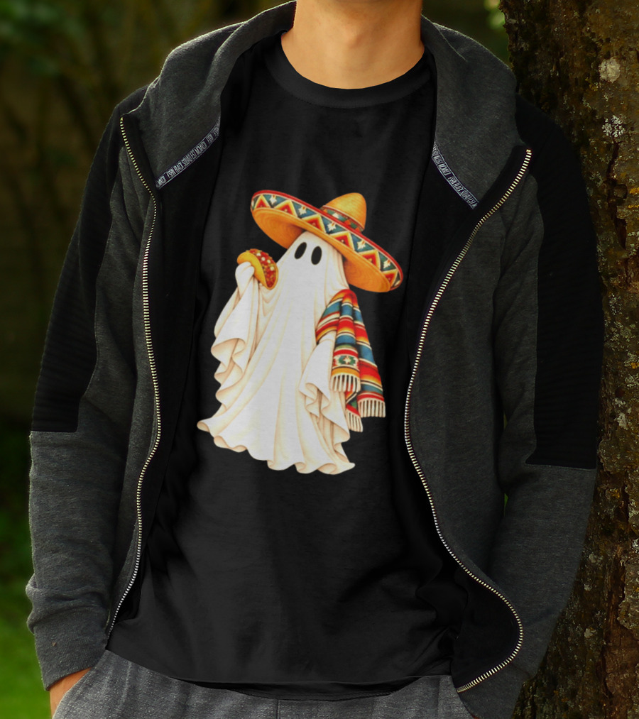 Me Ghosta Tacos Halloween Sombrero Ghost 2026 T-Shirt