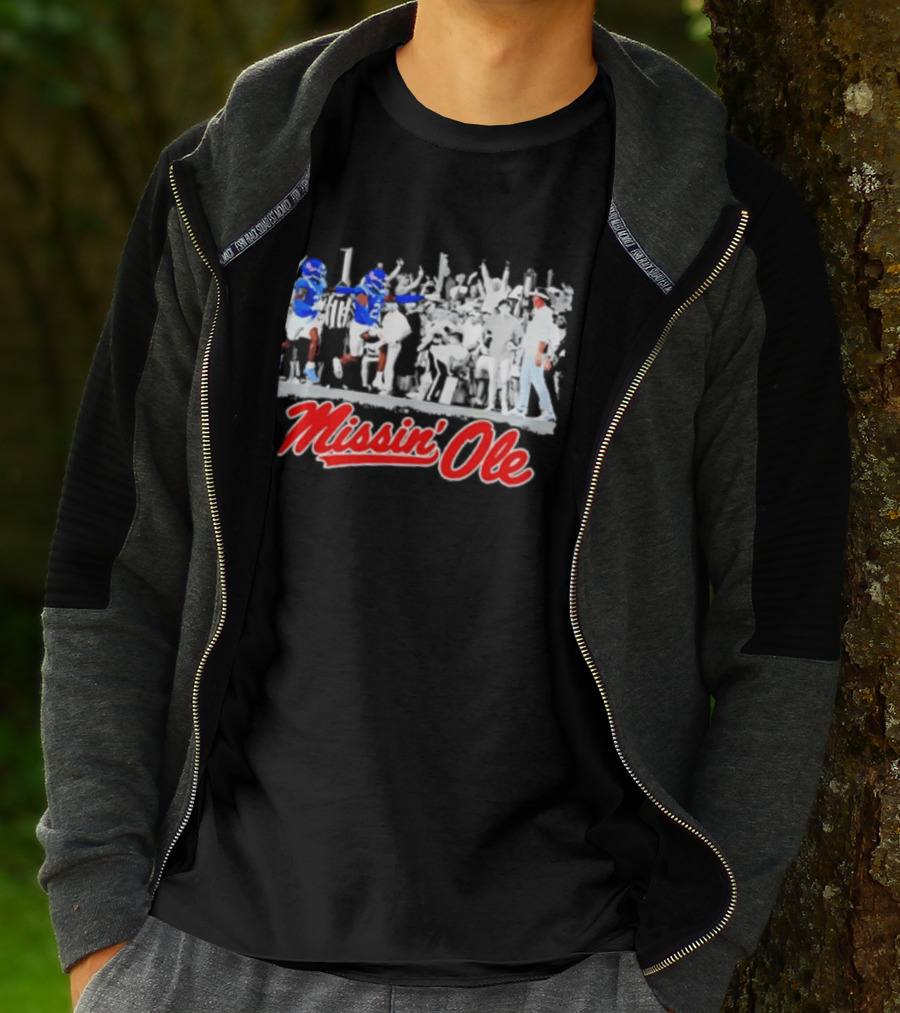 Missin' Ole Rebels Football Coach Mississippi T-Shirt
