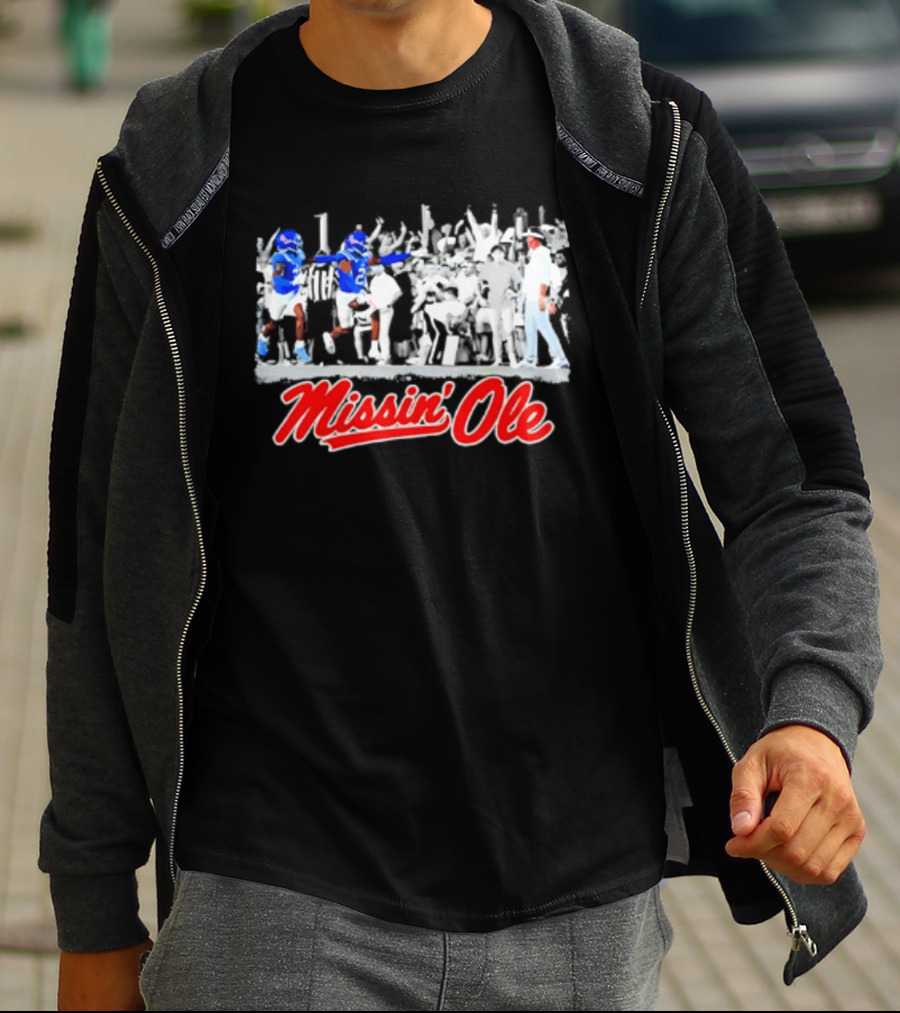 Missin' Ole Rebels Football Coach Mississippi T-Shirt