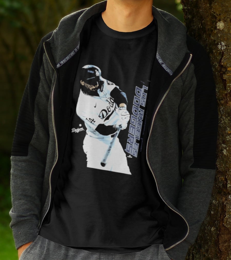 Mookie Betts Los Angeles Dodgers MLB Swing Action T-Shirt