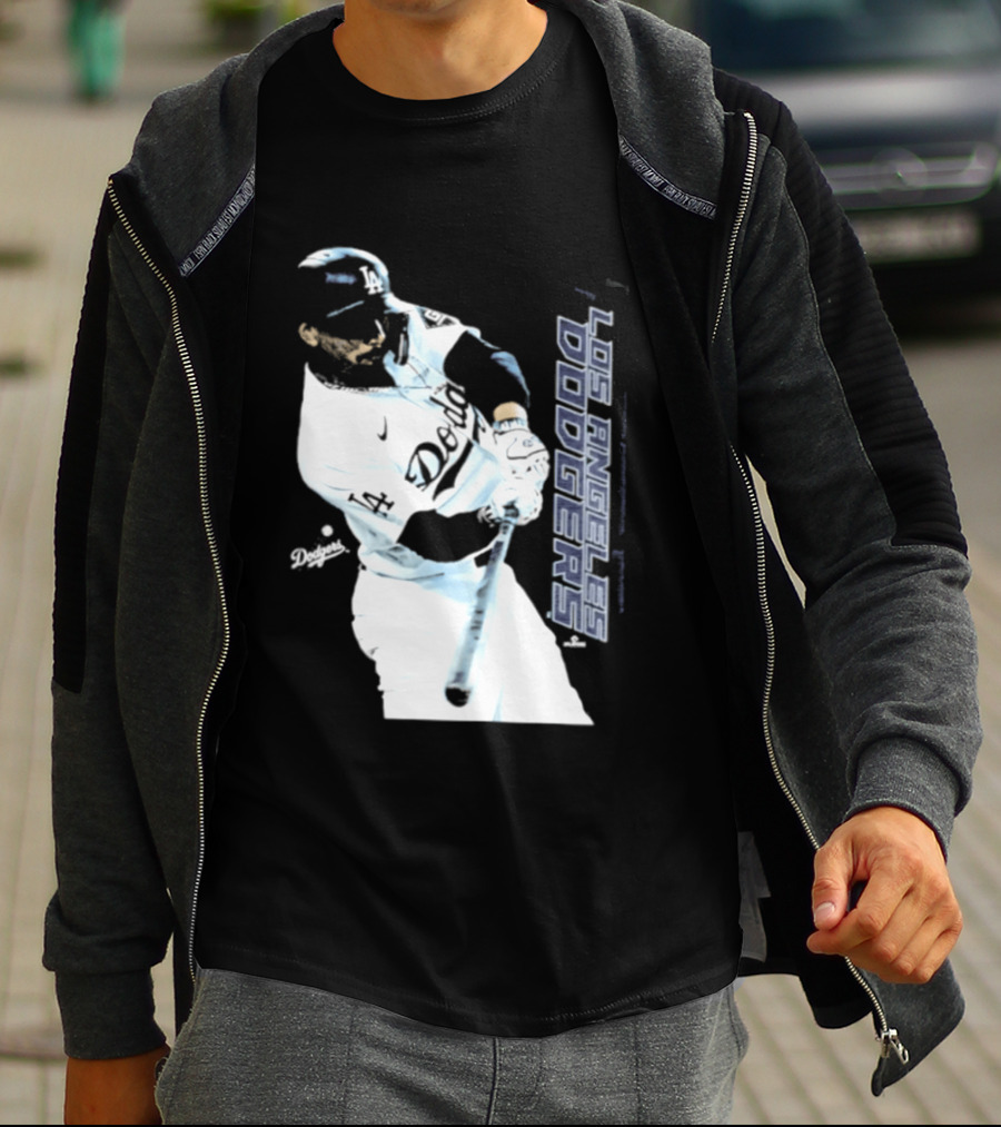 Mookie Betts Los Angeles Dodgers MLB Swing Action T-Shirt