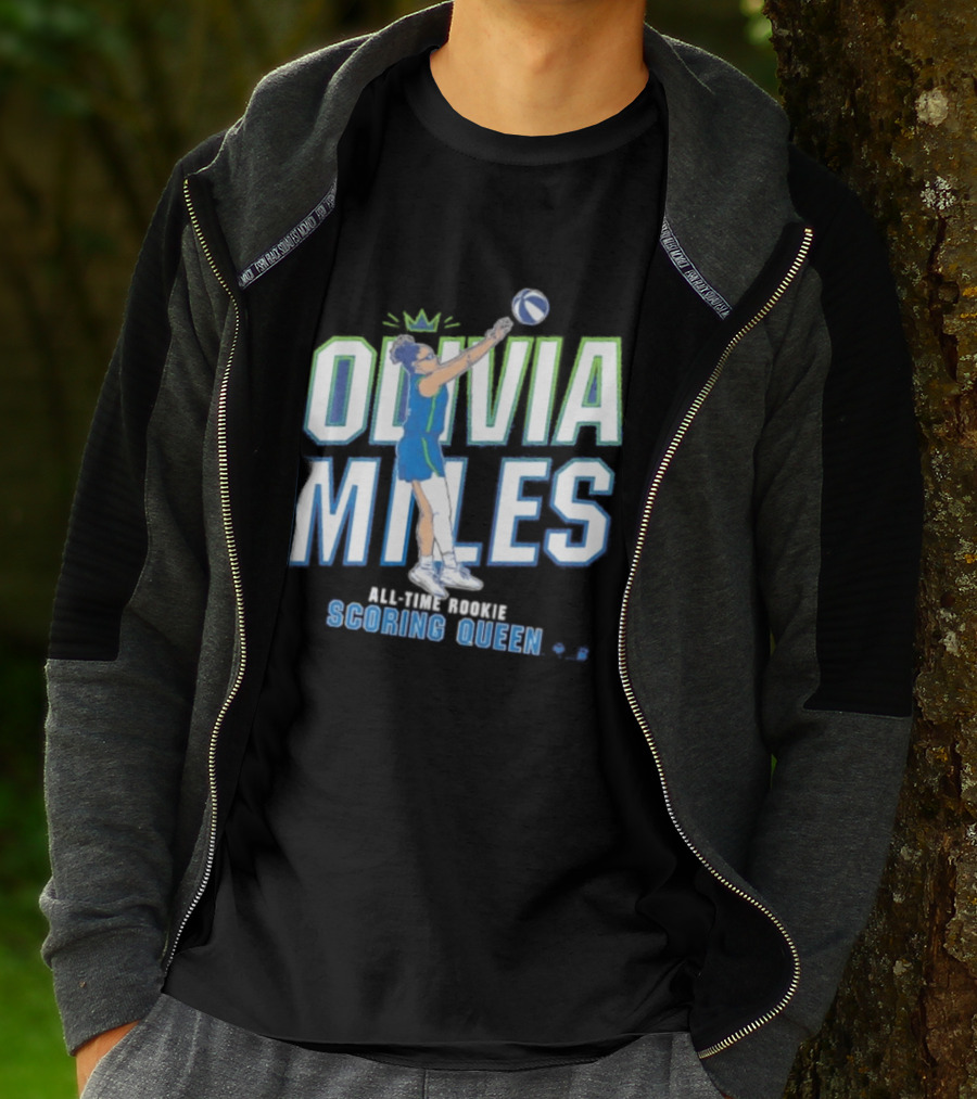 Olivia Miles All Time Rookie Scoring Queen Basketball T-Shirt