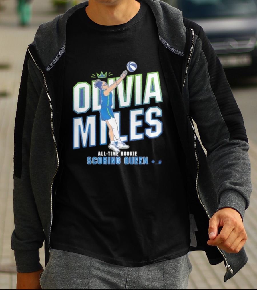 Olivia Miles All Time Rookie Scoring Queen Basketball T-Shirt