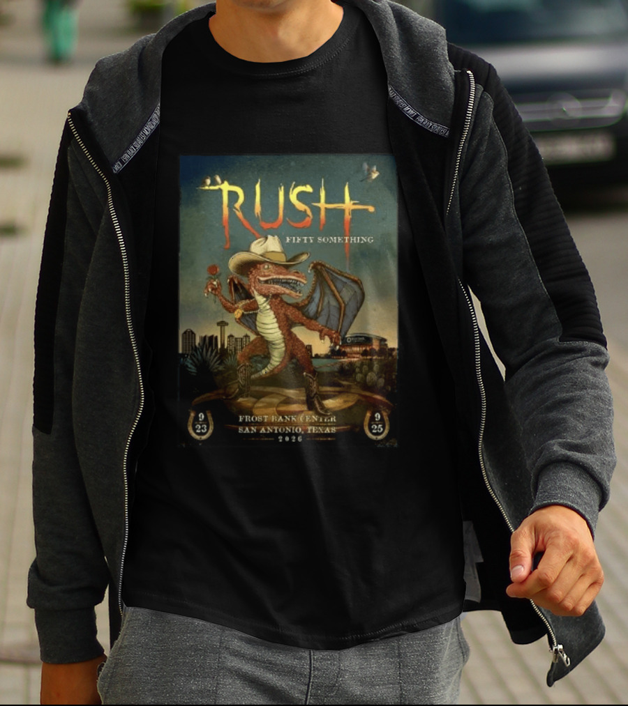 Rush Fifty Something Frost Bank Center San Antonio Texas September 23 25 2026 T-Shirt