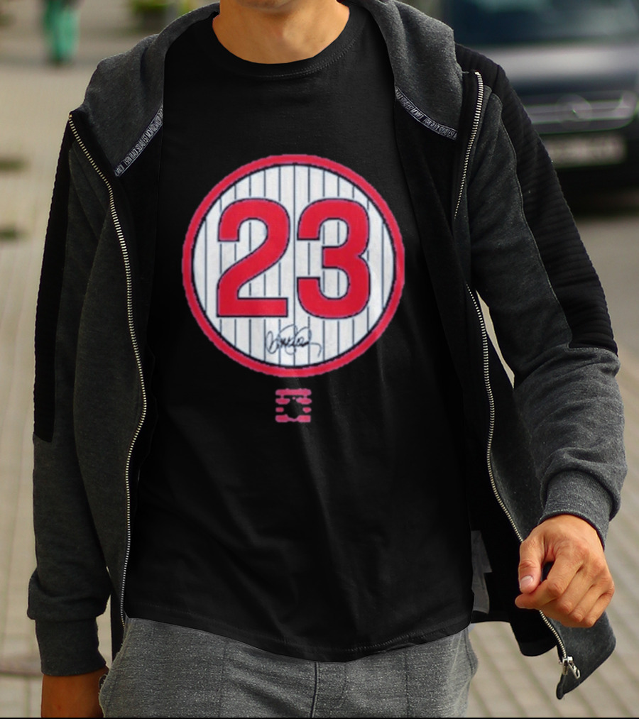 Ryne Sandberg 23 MLB Legend Signature T-Shirt
