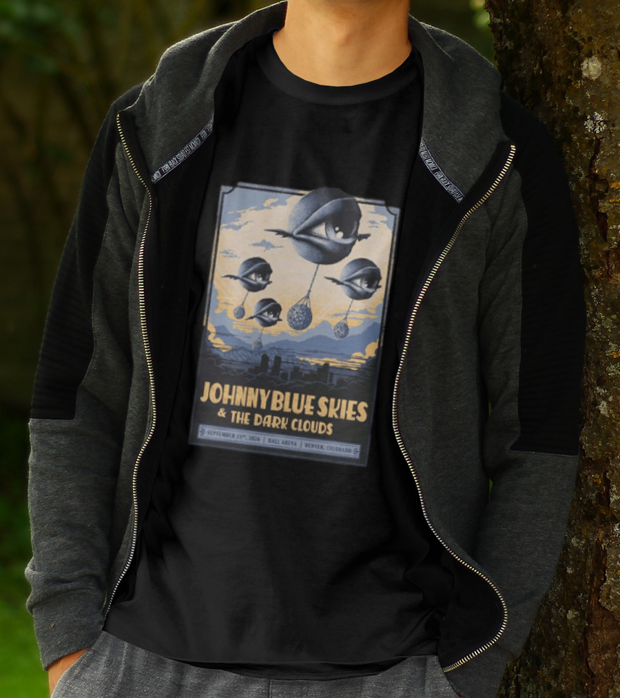 Johnny Blue Skies And The Dark Clouds Ball Arena Denver Colorado September 23 2026 Tour T-Shirt