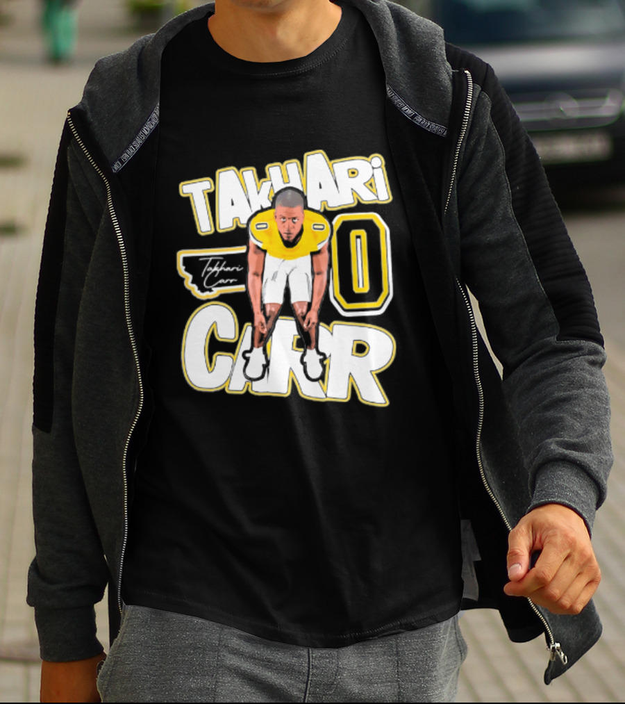 Takhari Carr Montana State Bobcats Player 2026 Caricature T-Shirt