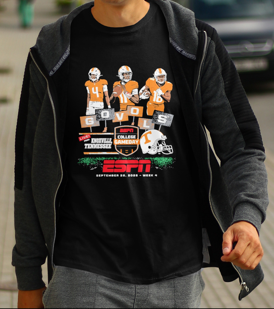 Tennessee Football ESPN College Gameday Go Vols Knoxville September 2023 Week 4 T-Shirt