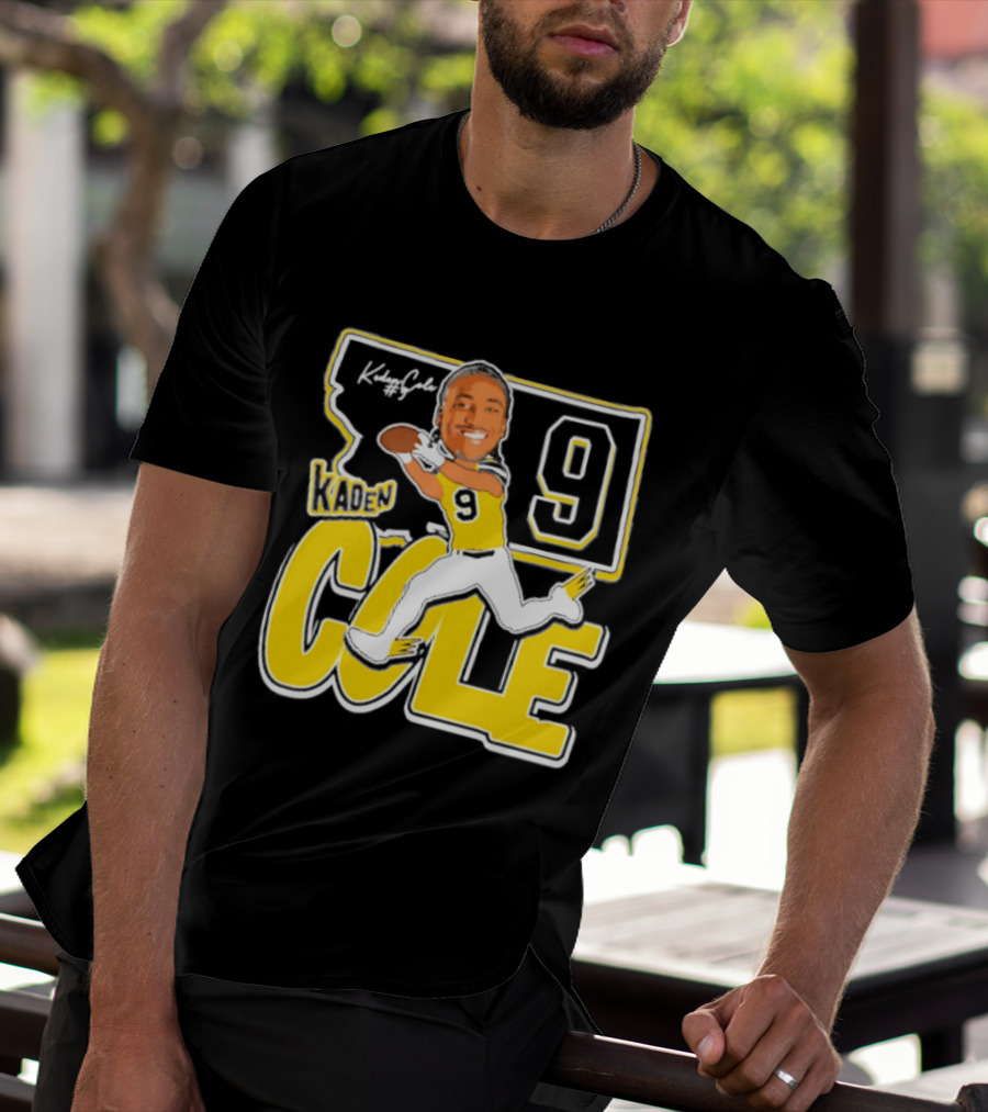 Kaden Cole Montana State Bobcats Player 2026 Caricature Number 9 T-Shirt