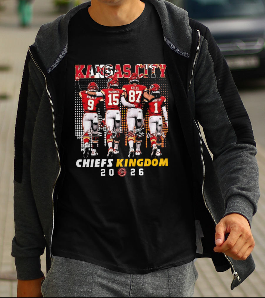 Kansas City Chiefs Kingdom 2026 Mahomes Kelce Walker Worthy T-Shirt