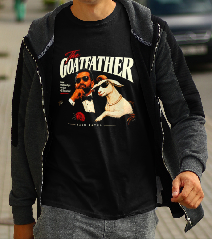 The Goatfather Kash Patel FBI Meme Goat T-Shirt