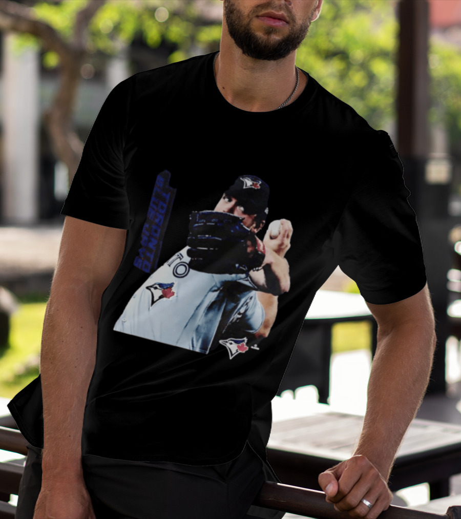 Trey Yesavage Toronto Blue Jays MLB Player Pitching Action T-Shirt