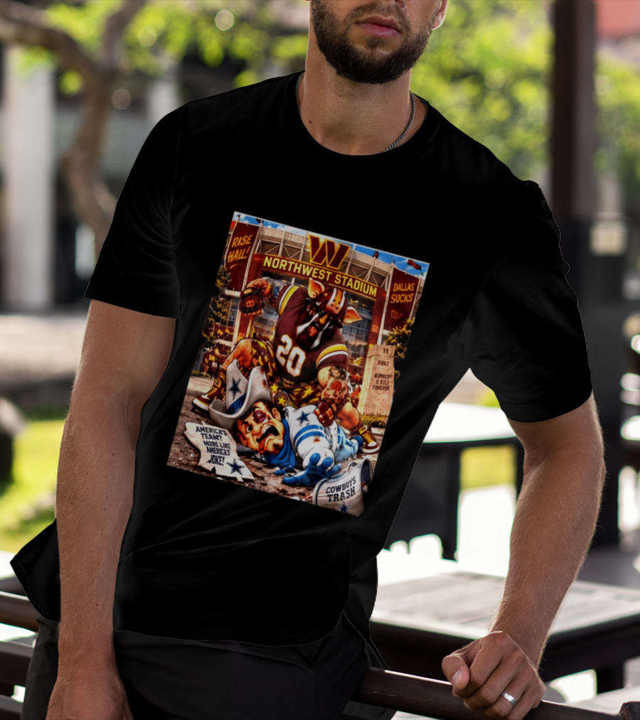 Washington Hogs Northwest Stadium Dallas Rivalry Clash Mascot Showdown T-Shirt