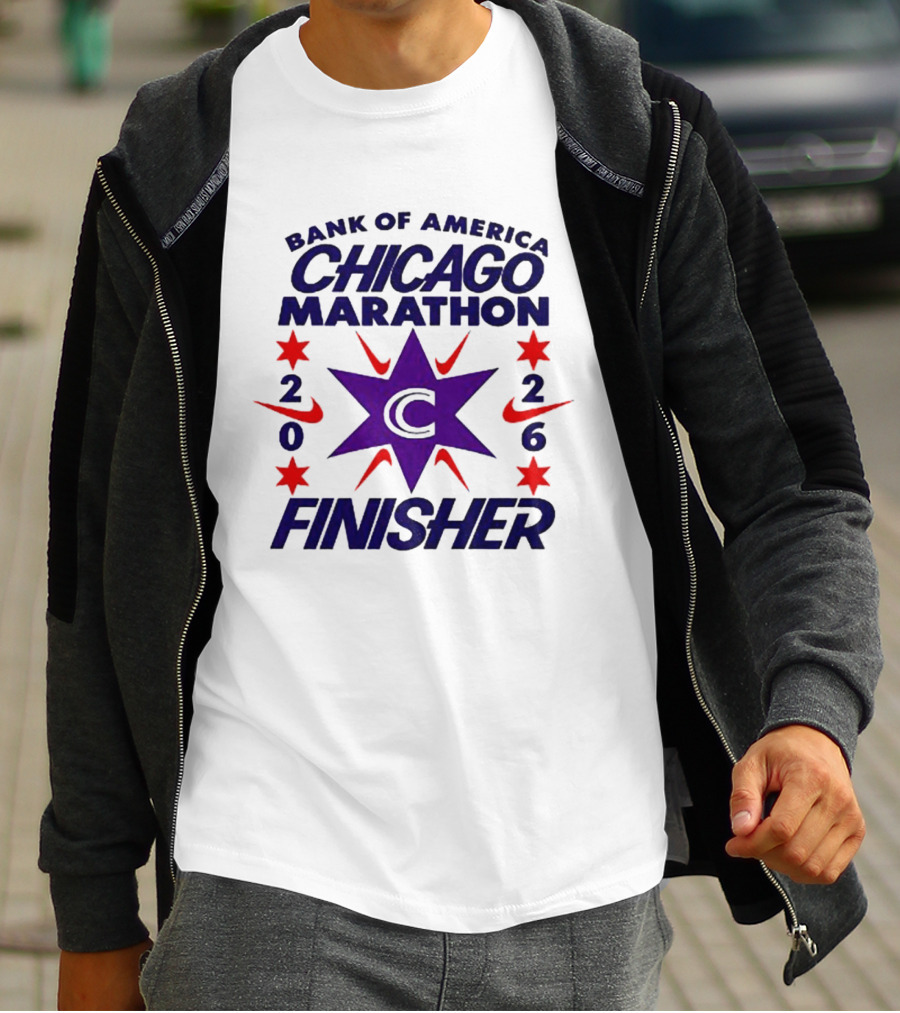 Bank Of America Chicago Marathon 2026 Finisher C Star Nike T-Shirt