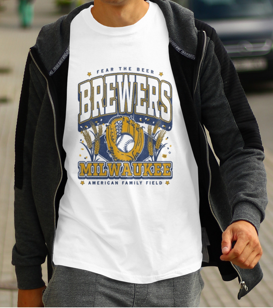 Fear The Beer Brewers Milwaukee American Family Field T-Shirt