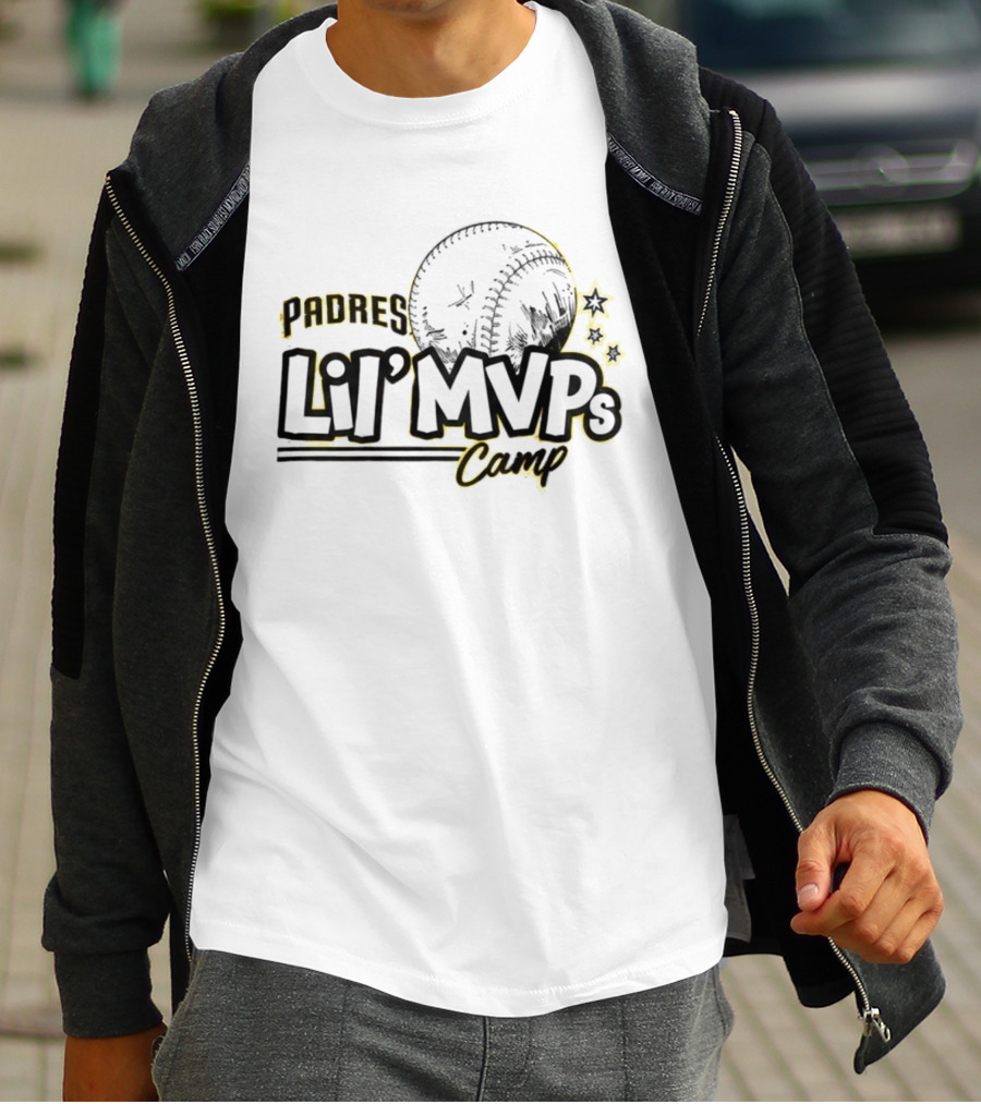 Padres Lil' MVPs Camp 2026 Baseball Stars T-Shirt