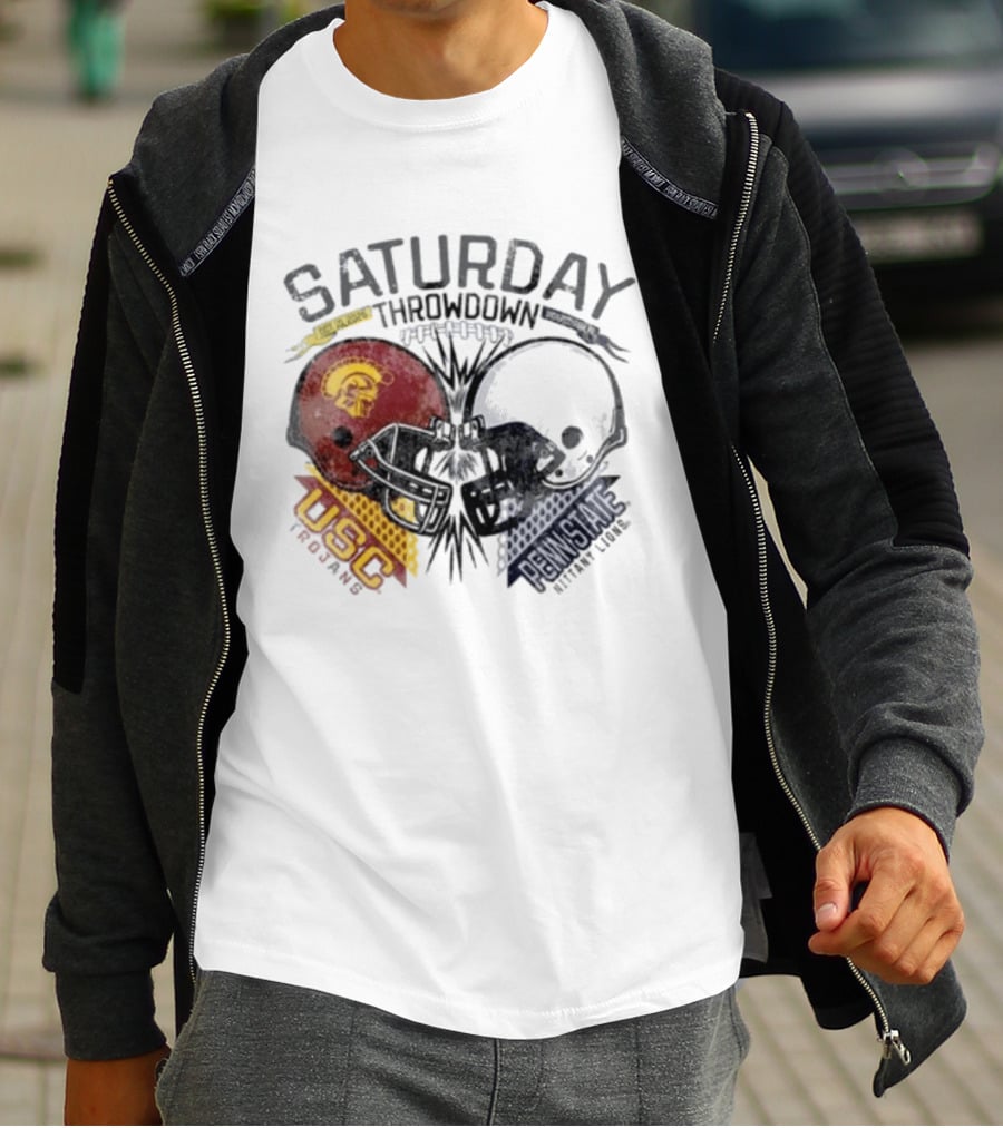 Saturday Throwdown Penn State Nittany Lions Vs USC Trojans Football 2026 T-Shirt