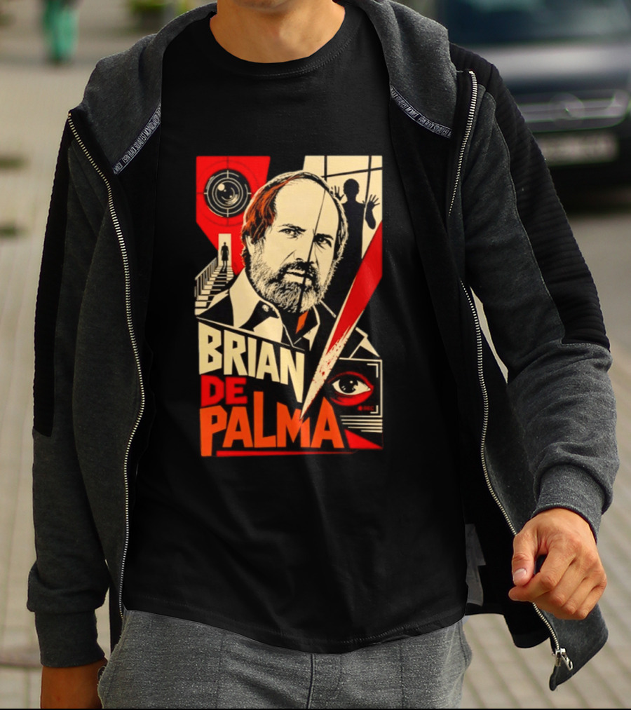 Brian De Palma The Camera Never Tells The Whole Truth Retro Film Noir T-Shirt