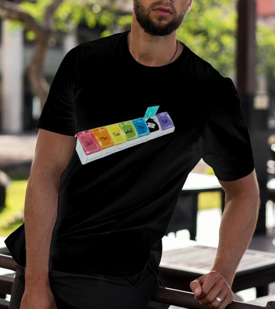 It's About Consistency Friday I Hate You Weekly Pill Organizer T-Shirt