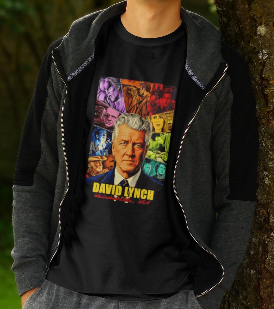 David Lynch Weirdsville USA Iconic Characters Collage T-Shirt