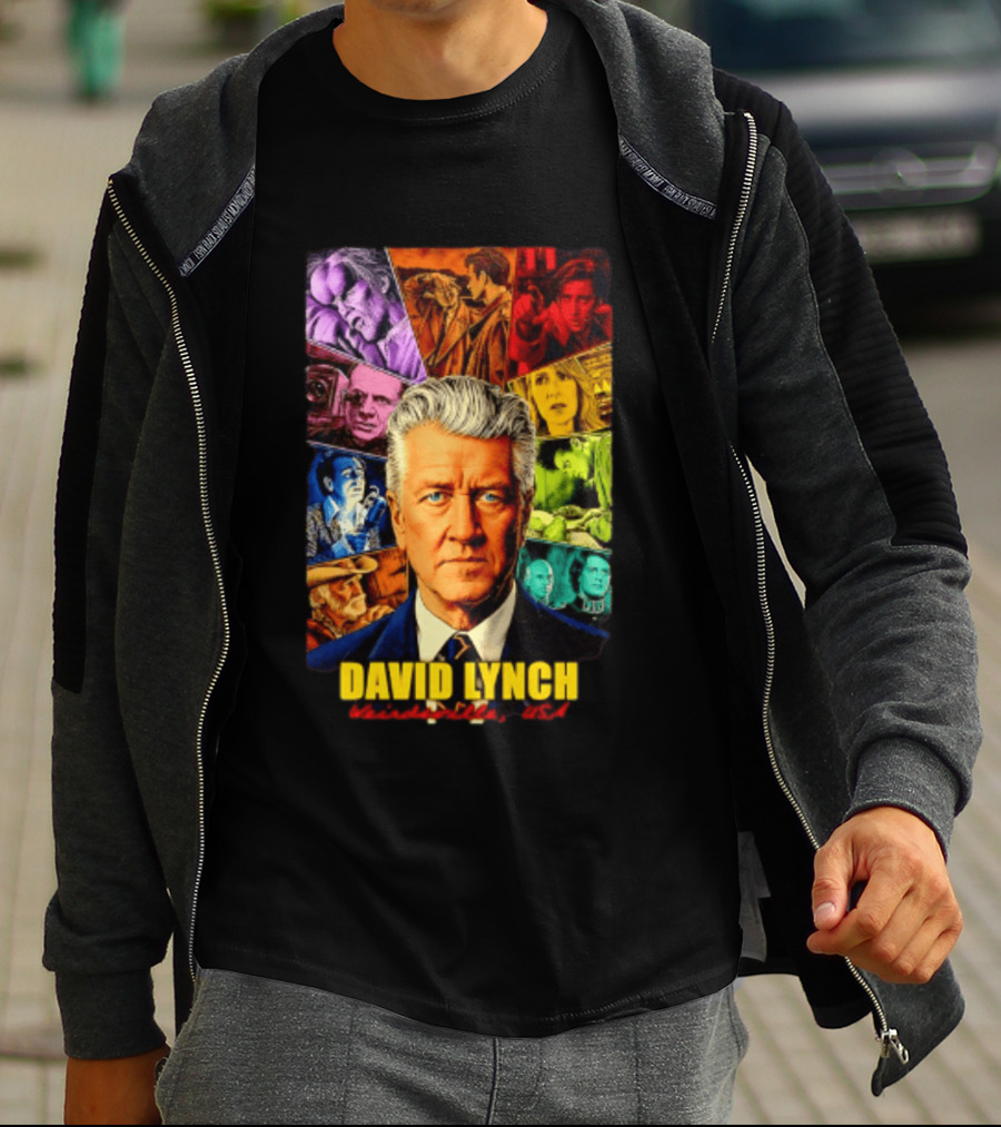 David Lynch Weirdsville USA Iconic Characters Collage T-Shirt