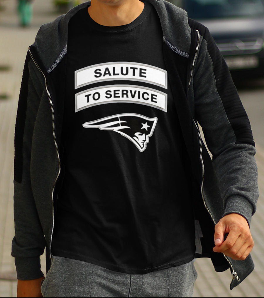 New England Patriots Salute To Service 2026 Patriots Team T-Shirt