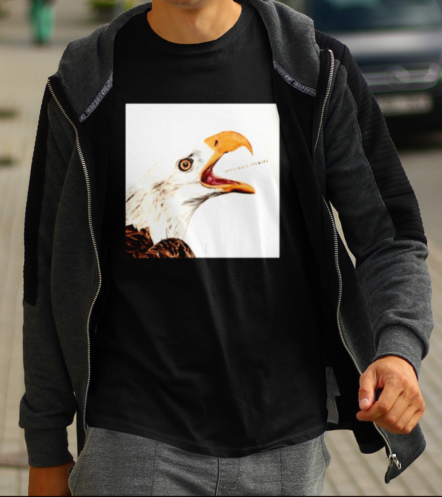 Democracy Forward Bald Eagle Patriotic T-Shirt