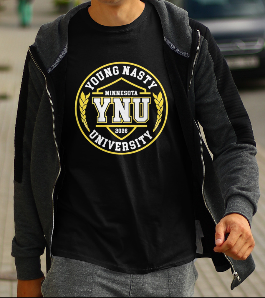 Young Nasty University YNU Minnesota 2026 Seal T-Shirt