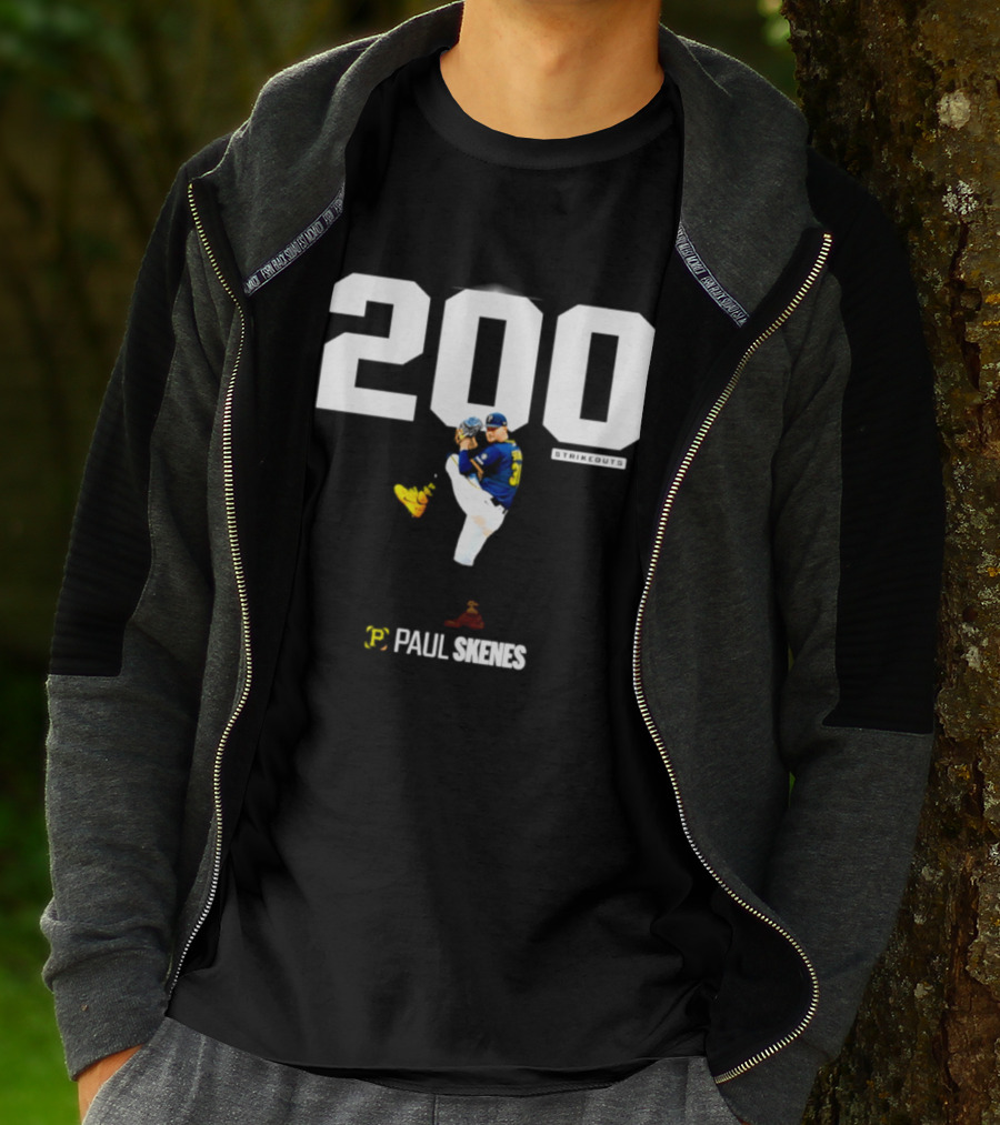 Pittsburgh Paul Skenes 200+ Strikeouts Seasons T-Shirt