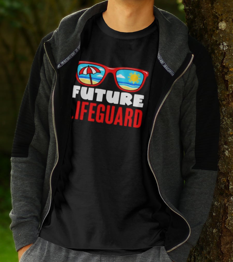 Future Lifeguard Sunglasses Beach Summer Fun T-Shirt