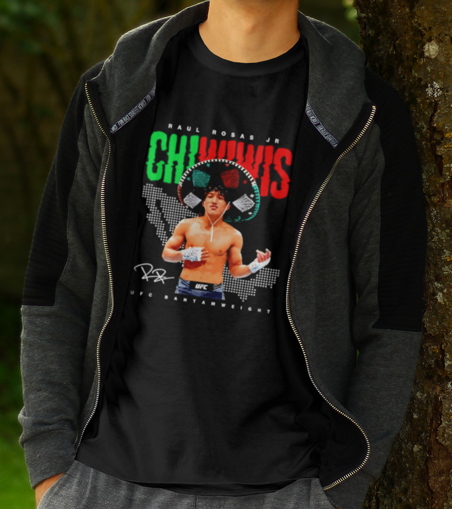 Raúl Rosas Jr Chiwiwis UFC Bantamweight Signature Mexican Flag T-Shirt