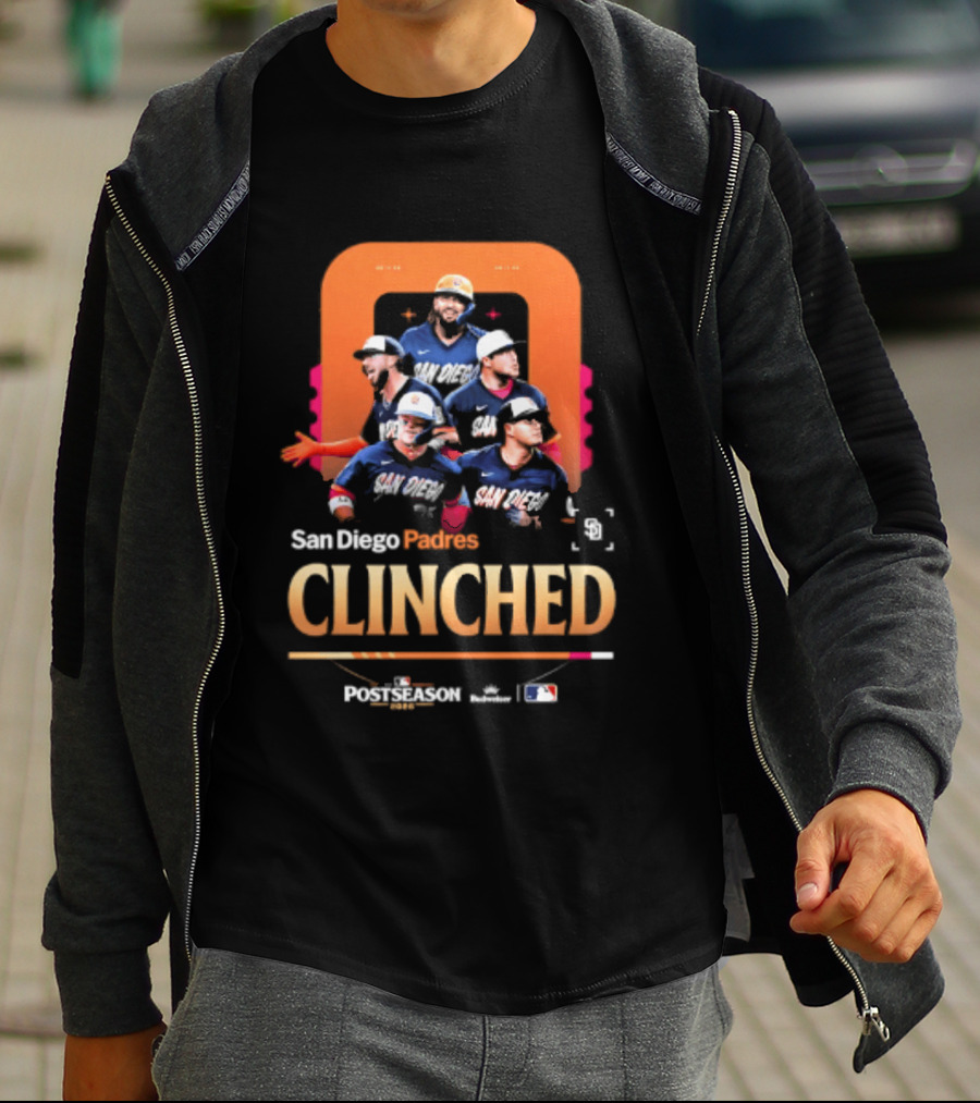 San Diego Padres Clinched 2026 Postseason MLB Baseball T-Shirt