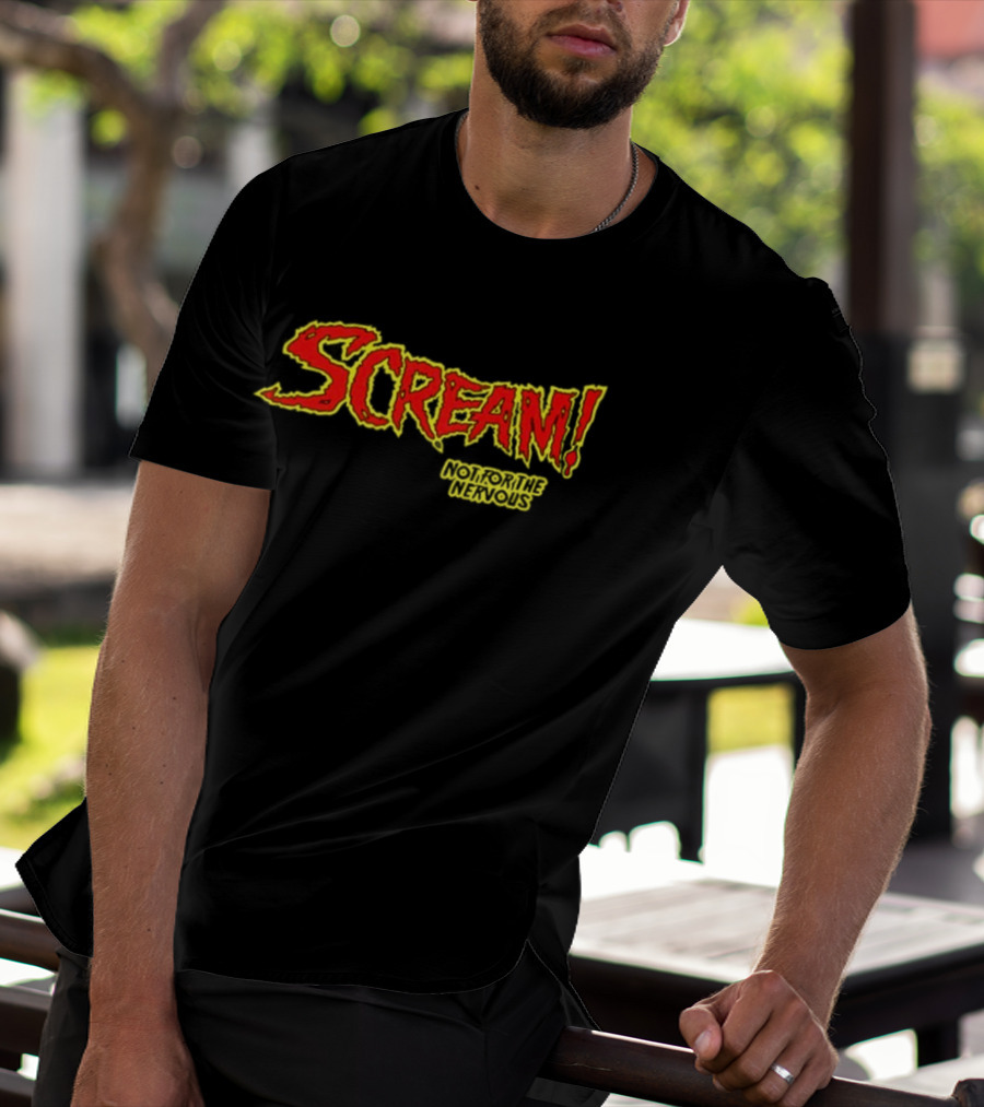 Scream Holiday Special Not For The Nervous Creepiest Special Ever Be Warned 2 Sided T-Shirt