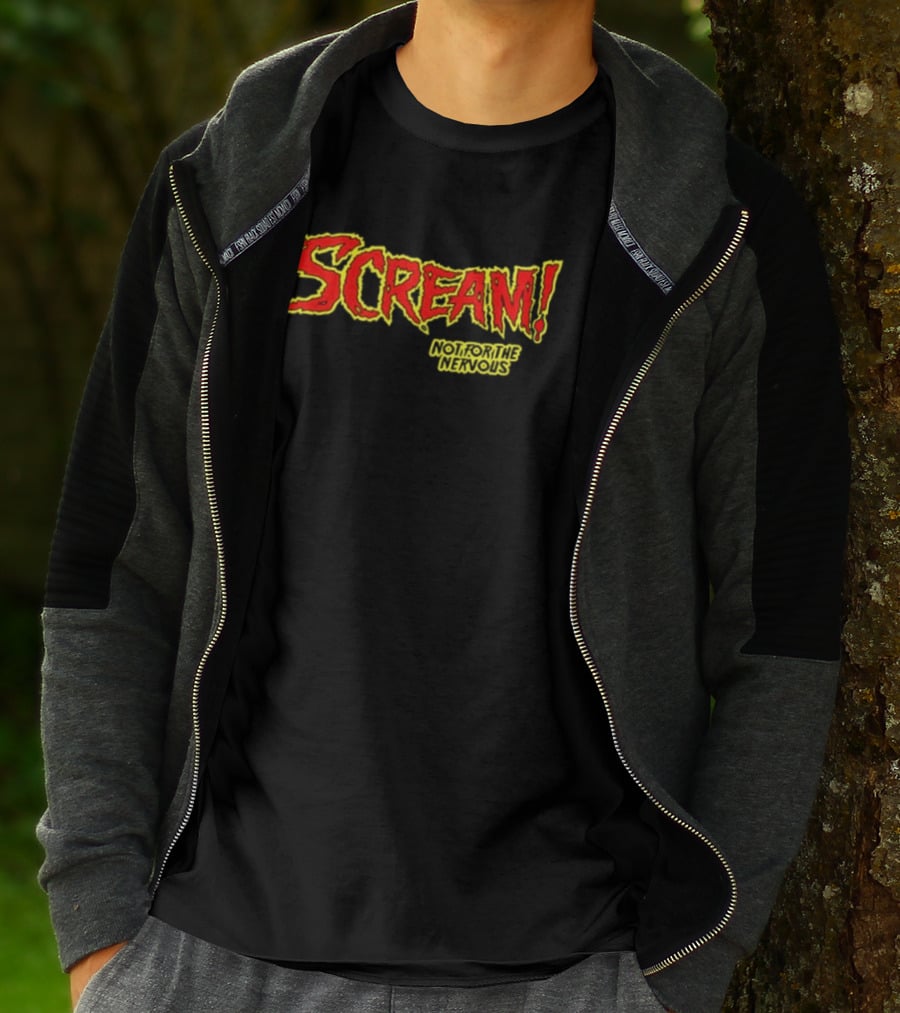 Scream Holiday Special Not For The Nervous Creepiest Special Ever Be Warned 2 Sided T-Shirt