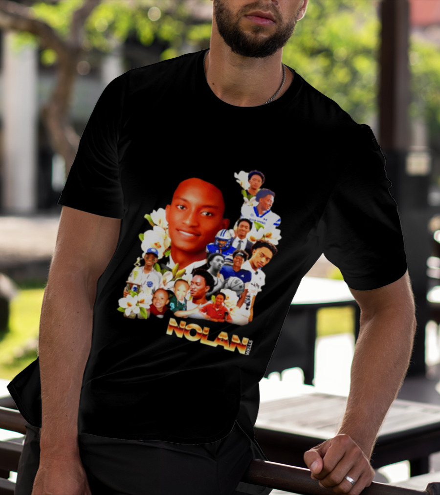 Justice For Nolan Wells 2026 Memorial Collage T-Shirt