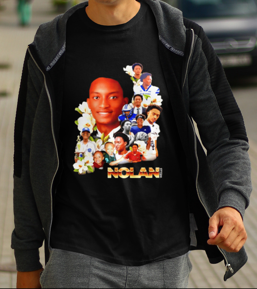 Justice For Nolan Wells 2026 Memorial Collage T-Shirt