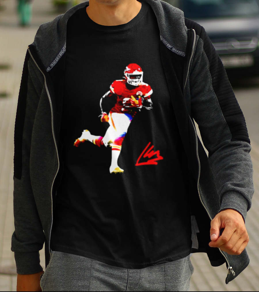 Kenneth Walker III Kansas City Chiefs Running Back Action Play T-Shirt