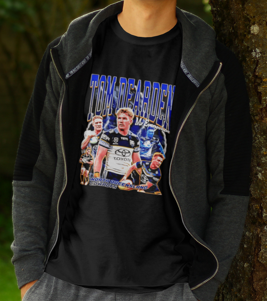 Tom Dearden Mr Everywhere North Queensland Cowboys Toyota NRL Player T-Shirt