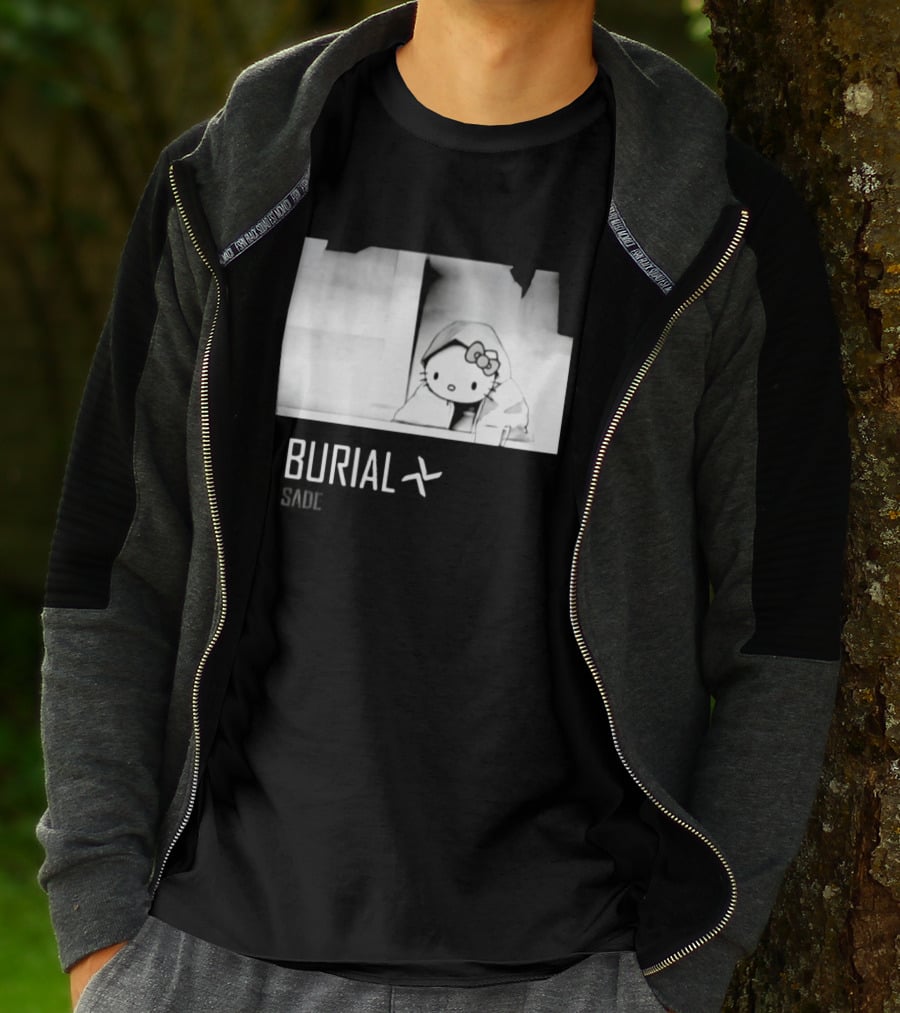 Burial Hello Kitty Sade Electronic Dubstep Cartoon T-Shirt