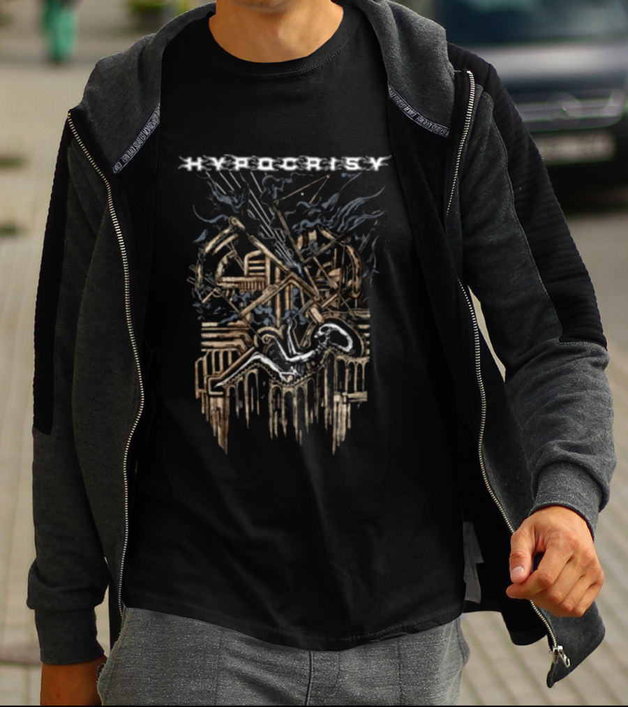 Indiemerchstore Hypocrisy Alien Tour Artillery Cannons And Angelic Figure T-Shirt