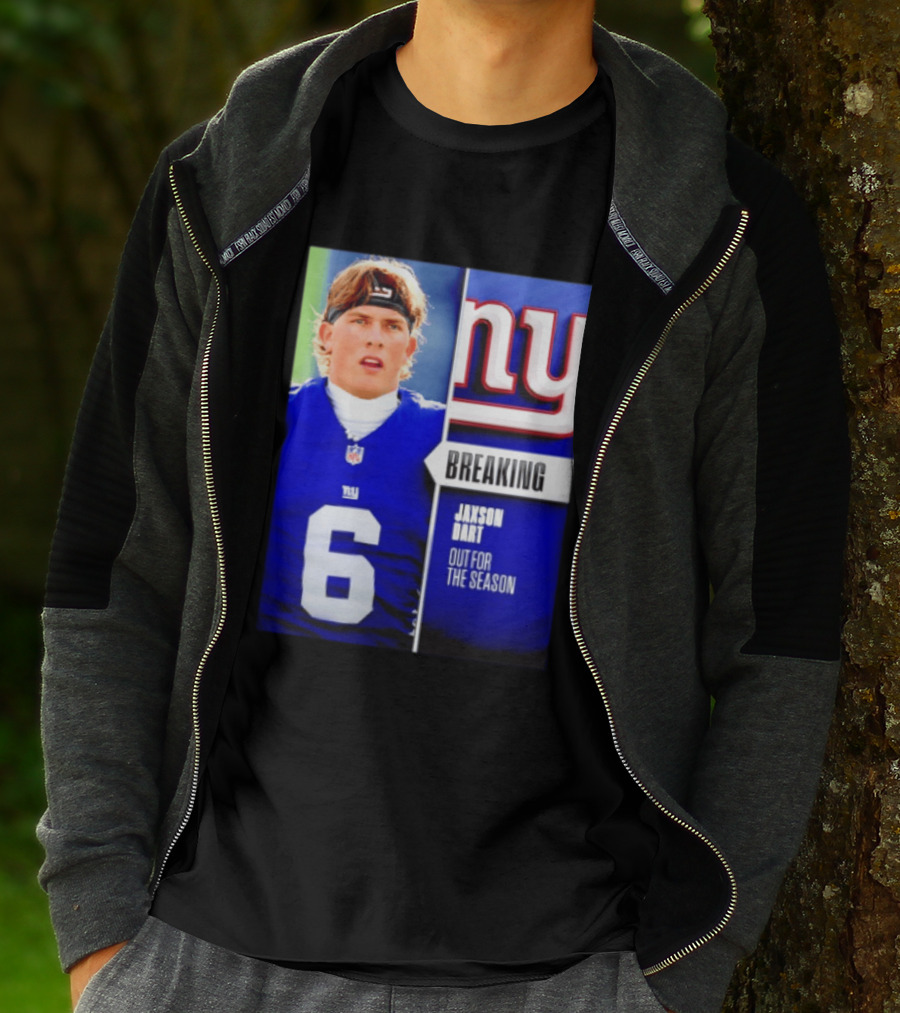 New York Giants Jaxson Dart Breaking Out For The Season T-Shirt