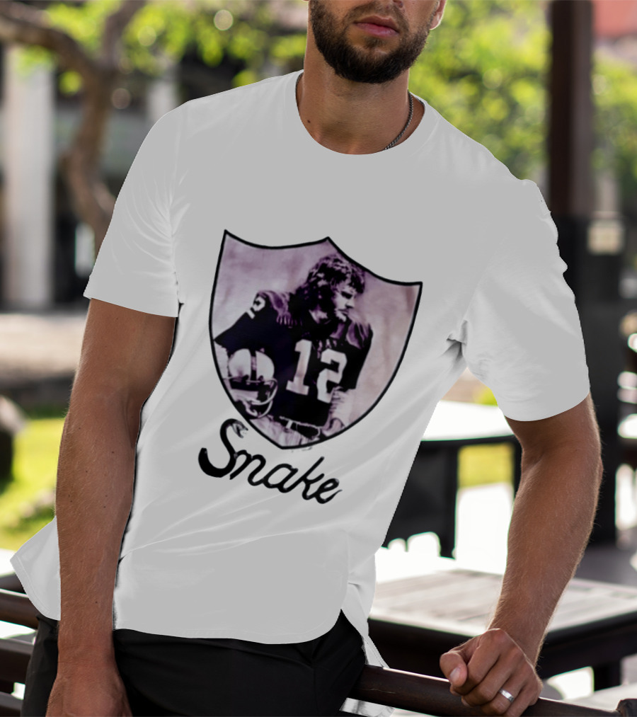 Ken Stabler Snake 12 Oakland Raiders T-Shirt